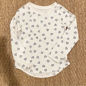 Cat & Jack Toddler Heart Long Sleeve Shirt